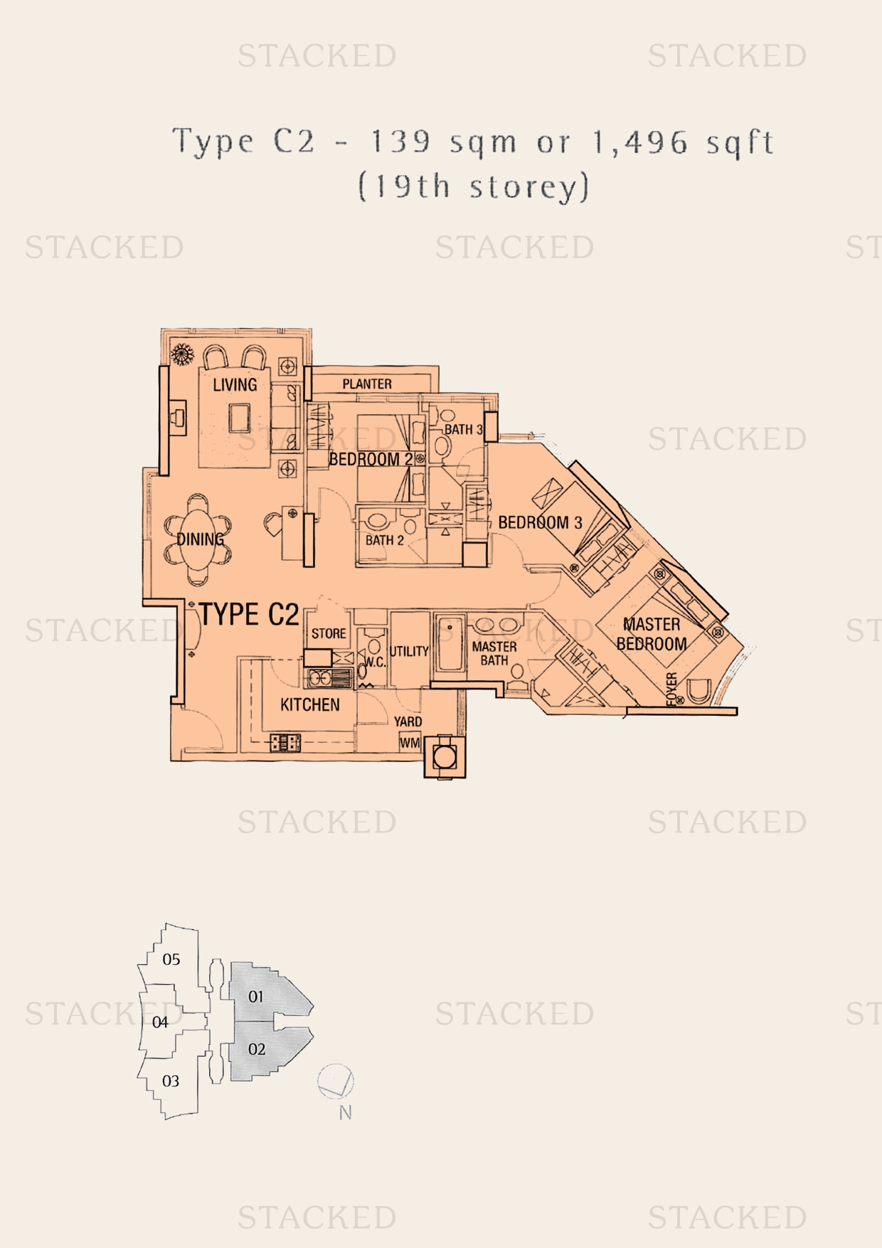 Cuscaden Residences floor plan